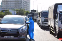 Kiểm soát người và xe ra vào TP.HCM đang thực hiện giãn cách - Ảnh: CDC TP.HCM