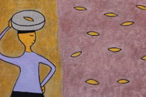 Tập thơ Ô Mai, Tranh sáng tác năm 2020 của hoạ sĩ Lê Thiết Cương (Ảnh: HSCC) 