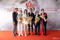 Đoàn làm phim Kiều@ tại sự kiện giao lưu (Ảnh: ĐPCC) 