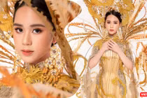 Đại diện Việt Nam dự thi Miss Eco Teen International - Miss Eco Teen Việt Nam Bella Vũ Huyền Diệu trong trang phục "Rồng Phượng" 