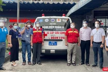 Xe cấp cứu cộng đồng được trao tặng cho tâm dịch TP.HCM 