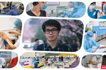 Tiêm chủng COVID-19 trong tâm dịch TP.HCM. Ảnh: Hoà Bình ghép