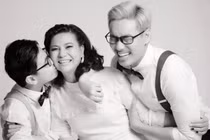 Cát Phượng - Kiều Minh Tuấn và con trai