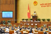 Toàn cảnh phiên biểu quyết (Nguồn: quochoi.vn)