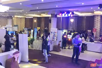 Quang cảnh không gian trưng bày tại Ngày hội khởi nghiệp sáng tạo Đà Nẵng