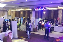 Quang cảnh không gian trưng bày tại Ngày hội khởi nghiệp sáng tạo Đà Nẵng