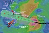 Giật cấp 16, bão Kalmaegi có thể mạnh thêm, gây mưa trên 600 mm 