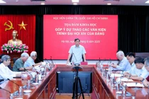 Học viện Chính trị quốc gia Hồ Chí Minh tổ chức toạ đàm khoa học Góp ý Dự thảo các văn kiện trình Đại hội XIV của Đảng, Ảnh: HCMA.