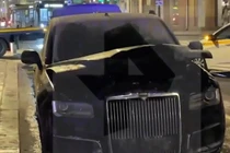 Tờ The Sun và nhiều hãng tin nước ngoài khác đăng tải thông tin xe phục vụ Tổng thống Putin bốc cháy ở Moscow. Ảnh: Getty.