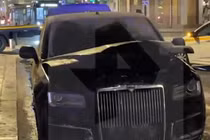 Tờ The Sun và nhiều hãng tin nước ngoài khác đăng tải thông tin xe phục vụ Tổng thống Putin bốc cháy ở Moscow. Ảnh: Getty.