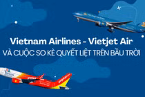 Vietnam Airlines - Vietjet Air và cuộc so kè quyết liệt trên bầu trời