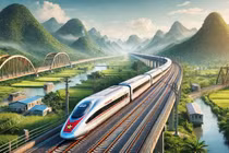 VinSpeed đề xuất đầu tư đường sắt cao tốc Bắc Nam hơn 60 tỷ USD. Ảnh minh hoạ 