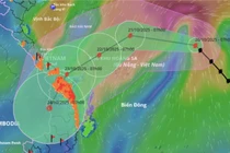 Miền Trung mưa rất lớn do bão Fengshen