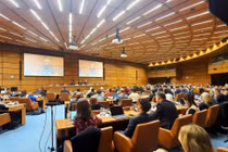 Buổi tham vấn thông tin tới các phái đoàn các nước thành viên về Công ước về chống tội phạm mạng và công tác triển khai thực thi Công ước. Ảnh: Liên hợp quốc