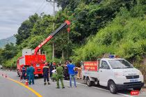 Hiện trường vụ tai nạn khiến du khách Mỹ tử vong.