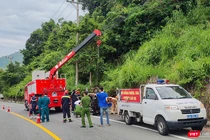 Hiện trường vụ tai nạn khiến du khách Mỹ tử vong.