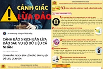 Phòng An ninh mạng và phòng chống tội phạm công nghệ cao Công an TP Đà Nẵng vừa phát đi cảnh báo 5 kịch bản lừa đảo sau vụ lộ dữ liệu cá nhân.