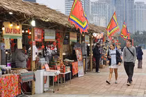 Một góc không gian chương trình Xuân yêu thương 2025 với chủ đề “Hương Tết xưa – Sắc Xuân nay” tại Công viên Biển Đông