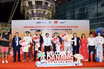 Đà Nẵng đón chuyến bay đầu tiên mang số hiệu EK370 từ Dubai đến Đà Nẵng.