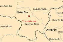 Vị trí trận động đất có độ lớn 3.4 richter, độ sâu chấn tiêu khoảng 8.2 km, trên địa bàn huyện Nam Trà My, tỉnh Quảng Nam trong ngày 25/2.