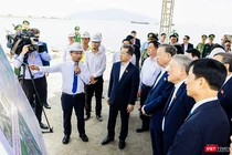 Tổng Bí thư Tô Lâm và đoàn công tác thị sát, kiểm tra dự án đầu tư, xây dựng Bến cảng Liên Chiểu.