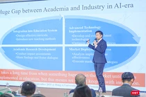 Tiến sĩ Masamu Kamaga, Cựu Chủ tịch Viện Công nghệ Kirirom (Nhật Bản) tại hội thảo khoa học quốc tế chuyên đề “Nâng cao hoạt động chuyển đổi số ở thành phố Đà Nẵng” vừa diễn ra ngày 30/9.