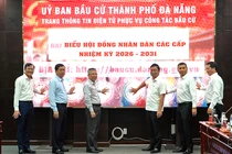 Đà Nẵng chính thức đưa Trang tin điện tử của Ủy ban bầu cử thành phố vào vận hành. Ảnh Mai Chi.