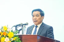 Ông Lê Văn Dũng, Chủ tịch UBND tỉnh Quảng Nam phát biểu tại lễ kỷ niệm 100 năm Ngày báo chí cách mạng Việt Nam do tỉnh Quảng Nam tổ chức, diễn ra chiều 16/6.