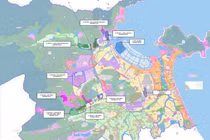 Sơ đồ vị trí 7 Khu vực của Khu thương mại tự do tại Đà Nẵng.