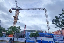 Ngày 23/10, một vụ tai nạn lao động nghiêm trọng xảy ra tại công trình Dự án chung cư Hiyori Aqua Tower (địa chỉ khu A2-1 lô số 03 đường Lê Đức Thọ, phường Sơn Trà, TP Đà Nẵng). Ảnh Bạn đọc cung cấp