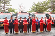 Đưa tuyến xe buýt mới từ sân bay Đà Nẵng đến Bà Nà Hills vào khai thác