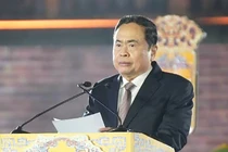 Chủ tịch Quốc hội Trần Thanh Mẫn phát biểu tại buổi lễ. 