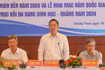 Ông Lê Trí Thanh – Chủ tịch UBND tỉnh Quảng Nam chủ trì họp báo Công bố Quy hoạch tỉnh Quảng Nam thời kỳ 2021 - 2030, tầm nhìn đến năm 2050 và khai mạc “Năm phục hồi đa dạng sinh học quốc gia - Quảng Nam 2024”.