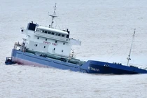 Tàu hàng bị chìm do bão (Ảnh internet)