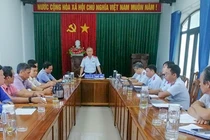 Chánh Thanh tra tỉnh Quảng Nam Nguyễn Đức Tiến phát biểu tại buổi công bố quyết định thanh tra