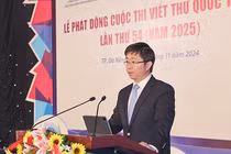 Ông Bùi Hoàng Phương, Thứ trưởng Bộ TT&TT, Trưởng ban tổ chức cuộc thi Viết thư quốc tế UPU lần thứ 54, phát biểu tại lễ phát động cuộc thi.