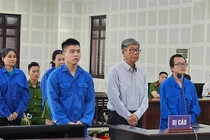 Các bị cáo tại phiên toà