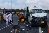 Hiện trường vụ tai nạn.