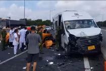 Hiện trường vụ tai nạn.