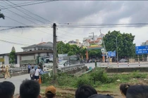 Hiện trường vụ tai nạn.