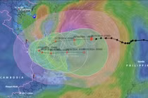 Bão Trà Mi giật cấp 14, miền Trung có nơi mưa lớn trên 700mm từ tối nay