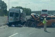 Hiện trường vụ tai nạn.