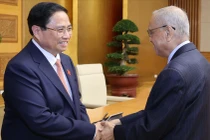 Thủ tướng Phạm Minh Chính và ông Nagavara Ramaroa Narayana Murthy, nguyên Chủ tịch, người sáng lập Tập đoàn Infosys.