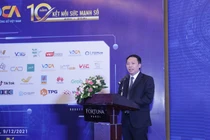 Thứ trưởng Bộ Thông tin và Truyền thông Nguyễn Huy Dũng phát biểu tại buổi lễ kỷ niệm 10 năm thành lập VDCA
