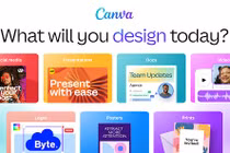 Màn hình chính của ứng dụng Canva