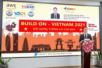 Ông Nguyễn Quang Minh - Giám đốc Quan hệ Đối tác Chiến lược của Ngân hàng số Timo - phát biểu tại lễ khai mạc cuộc thi.