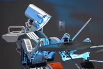 Robot đánh trống. Ảnh: Getty Images