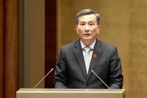 Ông Lê Quang Huy phát biểu tại kỳ họp thứ tư Quốc hội khoá XV