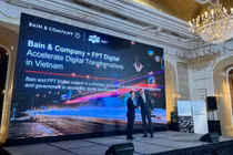 Lãnh đạo FPT Digital và đại diện Bain & Company trong sự kiện tại Tp. HCM. (ảnh: Bain & Company Việt Nam).