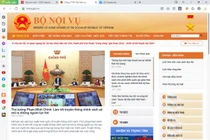 Cổng thông tin điện tử của Bộ Nội vụ